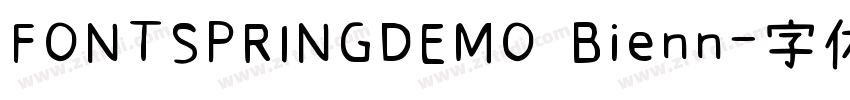 FONTSPRINGDEMO Bienn字体转换